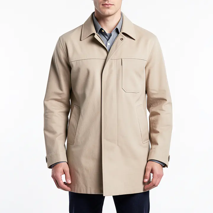 Wool Blend Coat - Color: Beige, Size: XS