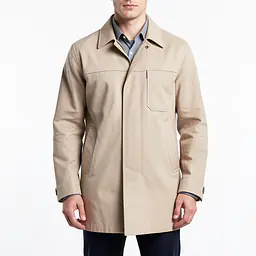 Wool Blend Coat - Color: Beige, Size: XS