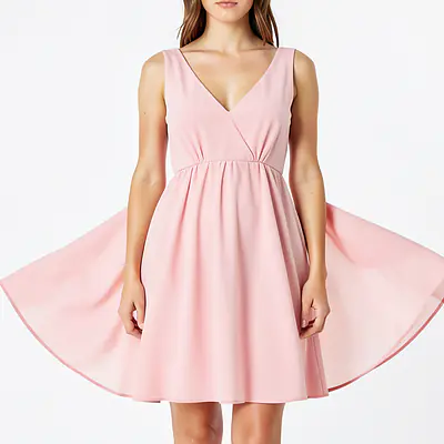 V Neck Floral Maxi Dress primary image