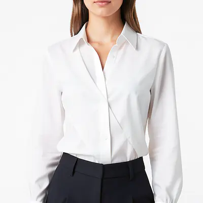 Printed Wrapped Blouse primary image
