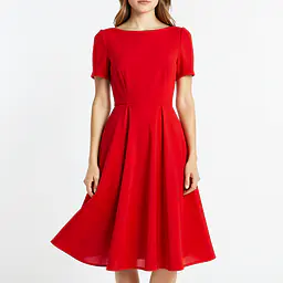 Slit Maxi Dress - Color: Red, Size: XS