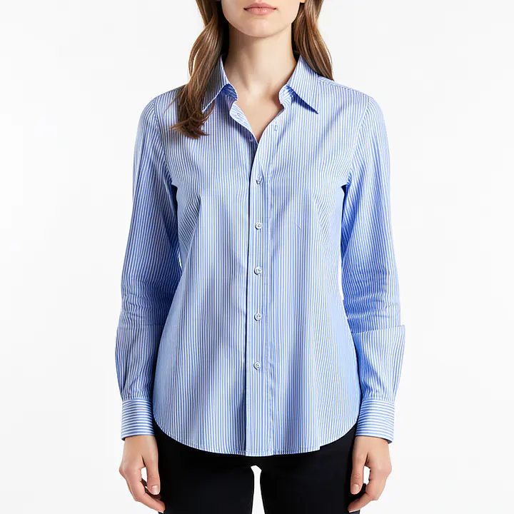 Striped Shirt - Color: Blue, Size: XS